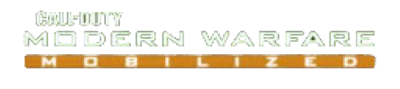 Call of Duty Modern Warfare Mobilized title screen for Nintendo DS